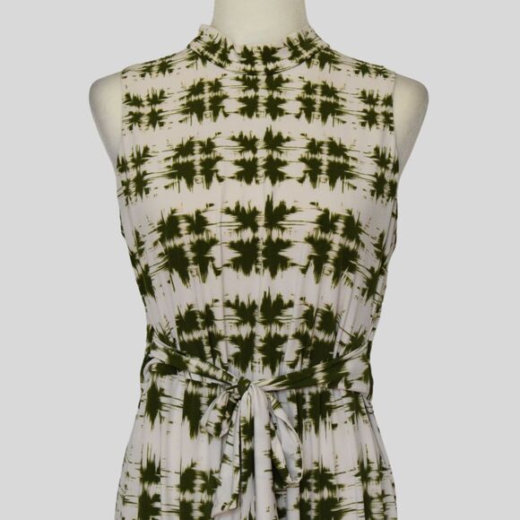 LONDON TIMES Women's Tie Dye Print Maxi Dress Green Size 12 - Picture 4 of 8